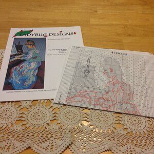 Rare Counted Cross Stitch Pattern, Ladybug Designs